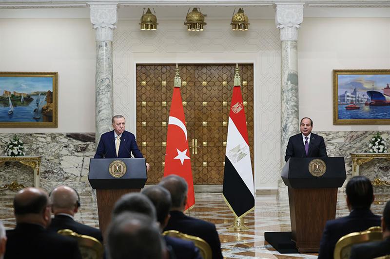 Erdogan Emphasizes Ceasefire Need in Cairo Meeting