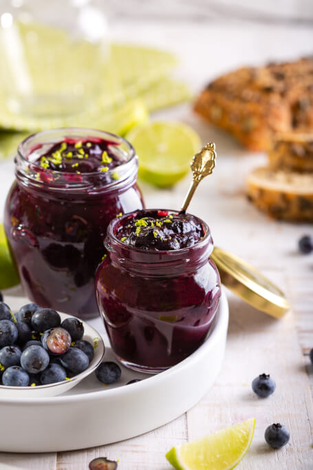 Blueberry jam and chia seeds-Megalopreneur