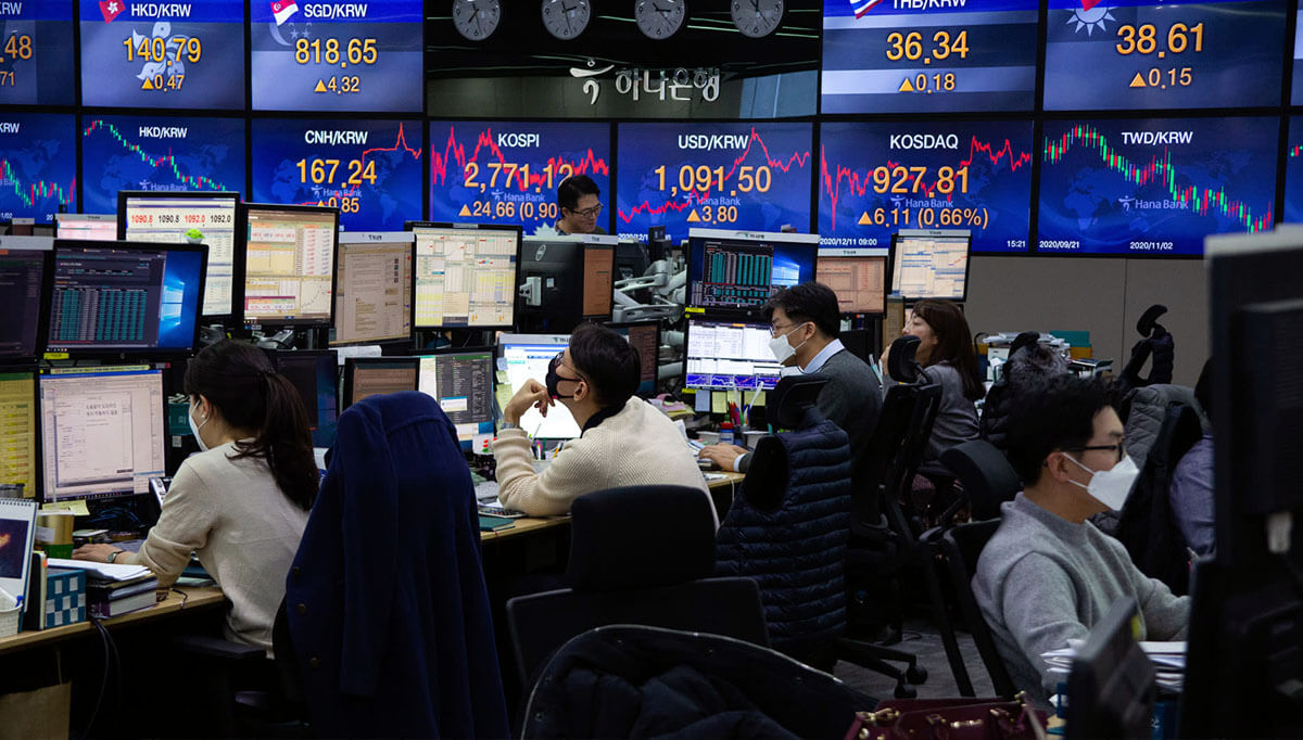 South Korea: the foreign exchange market fell 5.3% in 2020 (BOK)